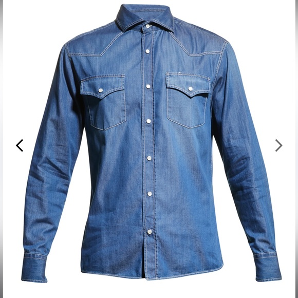 Brunello Cucinelli Denim Snap Down - Picture 3 of 14